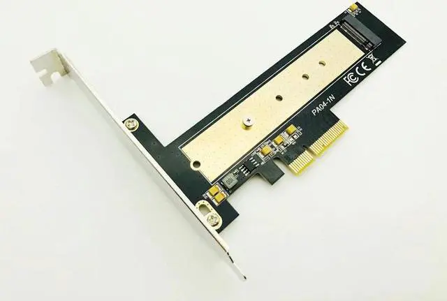 Alt view image 3 of 5 - NVME PCIE PCI Express 3.0 X4 Raiser PCIE to M2 Adapter Converter Card M Key Connector Support 2230 2242 2260 2280 M2 SSD NEW