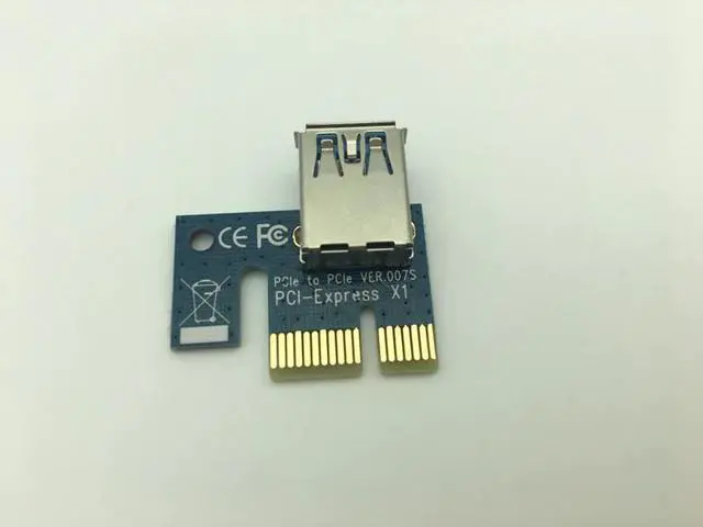 Alt view image 2 of 5 - Riser Card PCI-E 1X to 16X Graphics Extension Cable Mining Extended Line USB 3.0 PCI Express Card for BTC Mining Dropshipping
