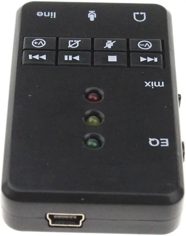 Alt view image 4 of 5 - Quality EQ Xear 3D USB Sound Card 7.1 Channel Audio Adapter LED Indicator For Windows Vista/XP/7/8/Mac OS/Android