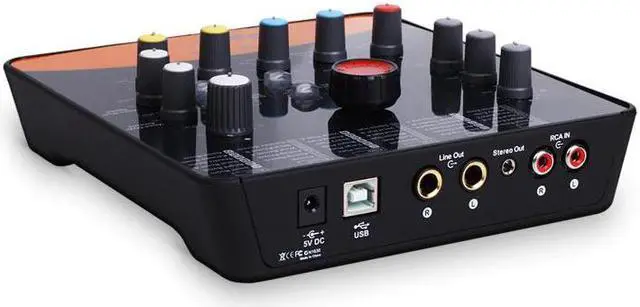 Alt view image 3 of 5 - upod pro Professional external sound card 2 mic-In/1 guitar-In, 2-Out USB Recording Interface 48V phantom power equipped