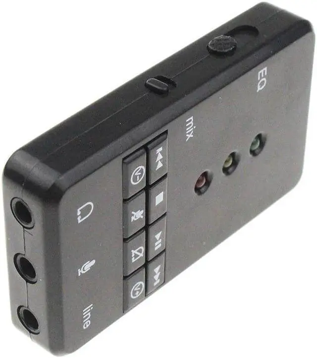Alt view image 5 of 5 - Quality EQ Xear 3D USB Sound Card 7.1 Channel Audio Adapter LED Indicator For Windows Vista/XP/7/8/Mac OS/Android