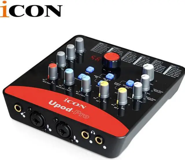Main image of upod pro Professional external sound card 2 mic-In/1 guitar-In, 2-Out USB Recording Interface 48V phantom power equipped