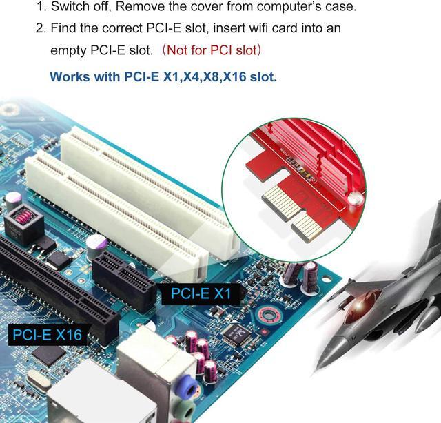 Alt view image 5 of 7 - EDUP WiFi 6 Card AX 3000Mbps PCIe Network Card AX200 802.11AX 2.4Ghz/5.8Ghz with Bluetooth 5.0 & Heat Sink Wireless PCI Express Wi-Fi Adapters Dual Band Antenna for Windows 10 64-bit