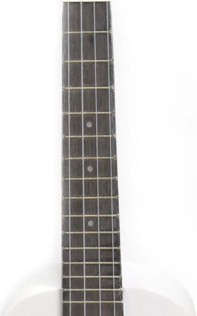 Alt view image 4 of 6 - 23" White Concert Ukulele Guitar Basswood 15 Frets Hawaiian Instrument w/ Bag