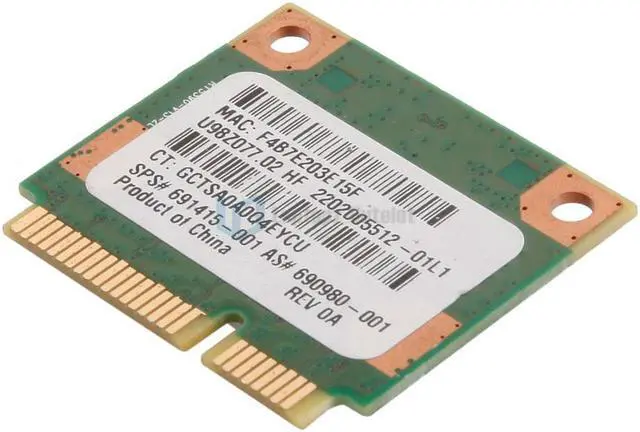 Alt view image 4 of 4 - New Notebook Wireless Network PCI-E Card for HP COMPAQ 691415-001 690980-001