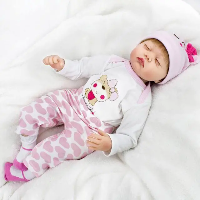 Alt view image 3 of 7 - Real Looking Soft Solid Silicone Lifelike Baby Doll Girl Preemie Gifts Handmade