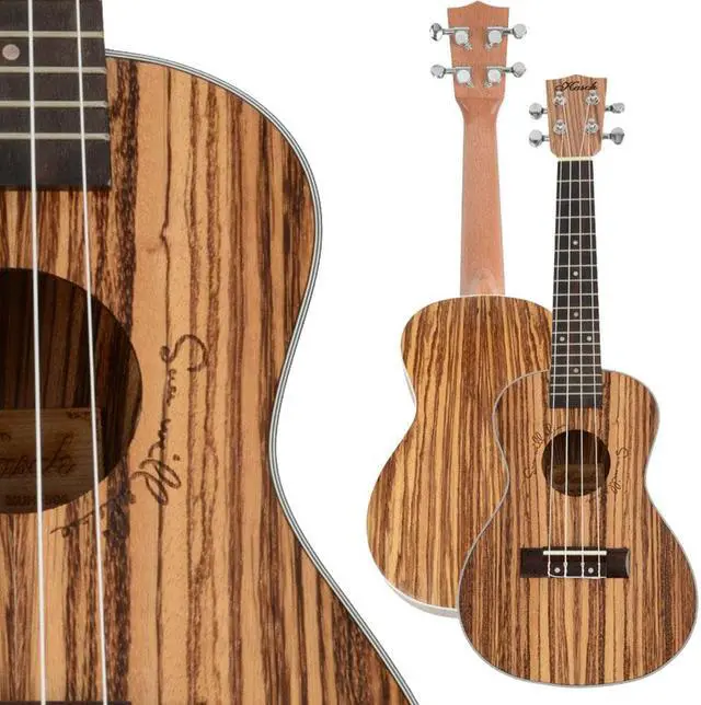 Alt view image 6 of 6 - Superior 23" Exquisite Hawaiian Wood Concert Ukulele Musical Instrument Guitar