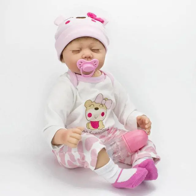 Alt view image 7 of 7 - Real Looking Soft Solid Silicone Lifelike Baby Doll Girl Preemie Gifts Handmade