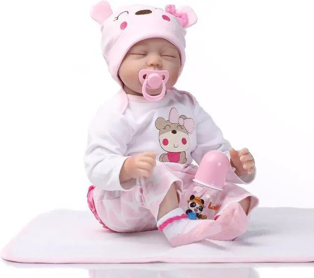 Alt view image 2 of 7 - Real Looking Soft Solid Silicone Lifelike Baby Doll Girl Preemie Gifts Handmade
