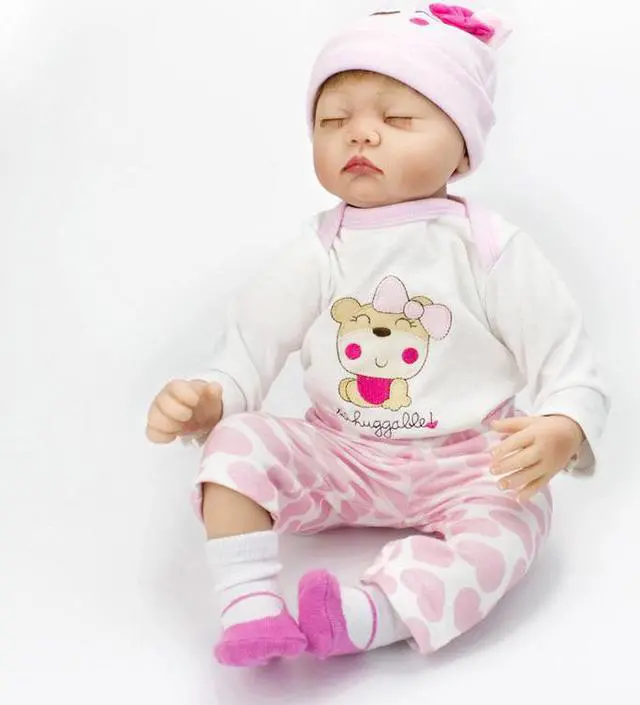Alt view image 6 of 7 - Real Looking Soft Solid Silicone Lifelike Baby Doll Girl Preemie Gifts Handmade