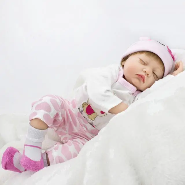 Alt view image 4 of 7 - Real Looking Soft Solid Silicone Lifelike Baby Doll Girl Preemie Gifts Handmade