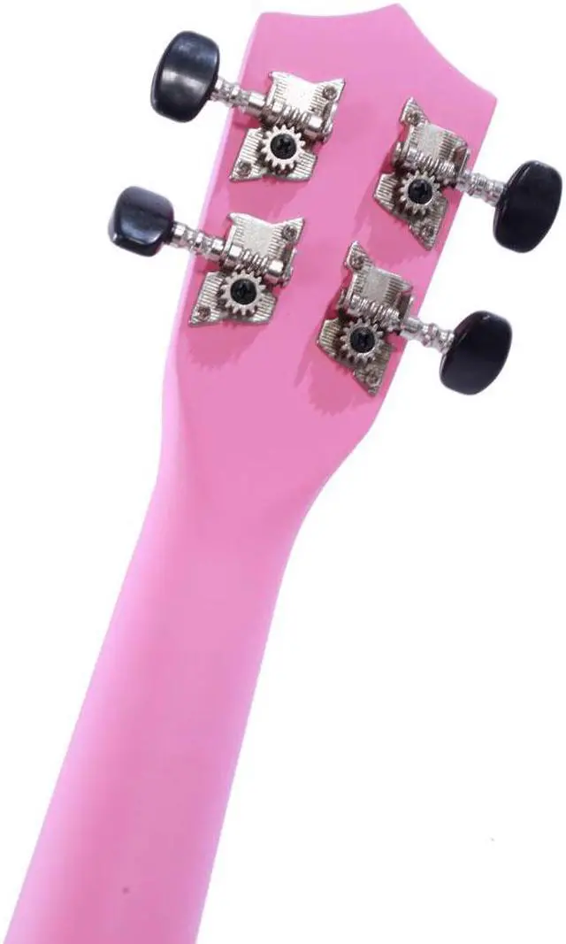 Alt view image 6 of 7 - 21" Pink Soprano Ukulele Guitar Basswood 12 Frets Hawaiian Instrument w/ Bag