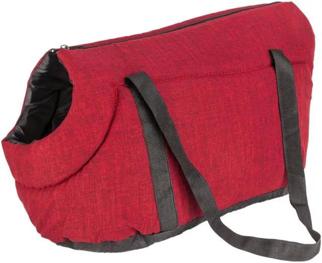 Alt view image 4 of 4 - Medium Dog Cat Light Pet Carrier Handbag Comfort Travel Shoulder Bag Rose Red