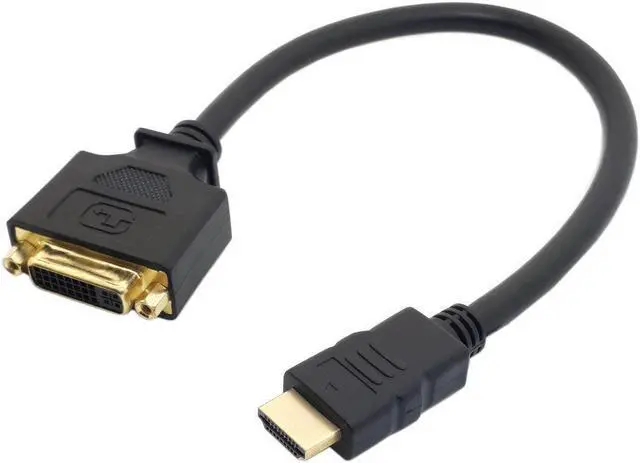 Alt view image 2 of 4 - DVI Female to HDMI Male Adapter Converter Cable For PC Laptop HDTV 10cm