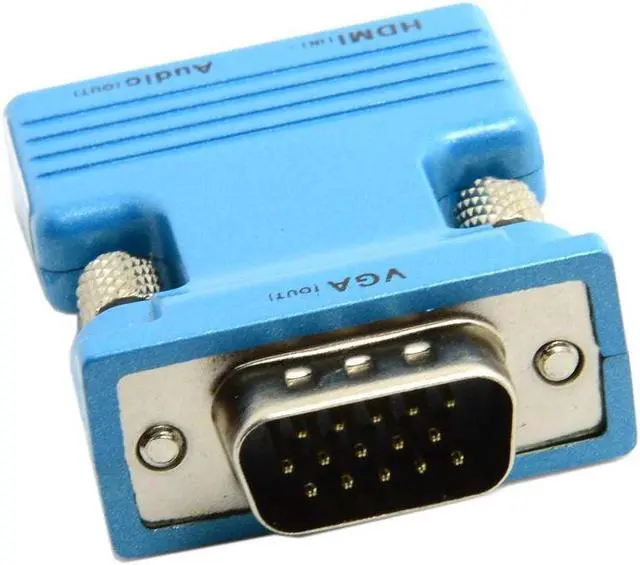 Alt view image 2 of 7 - HDMI Female to VGA Male & Audio Output Adapter for PC Laptop Macbook Projector