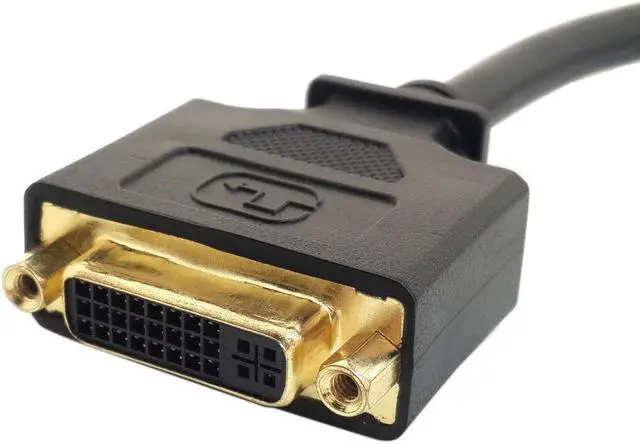 Alt view image 3 of 4 - DVI Female to HDMI Male Adapter Converter Cable For PC Laptop HDTV 10cm