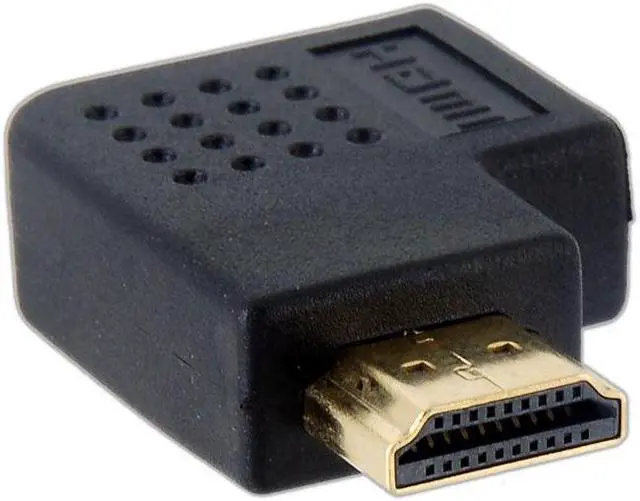 Main image of 2pcs HDMI Right Angled 90 D Vertical Flat Right Adapter extension Male to Female