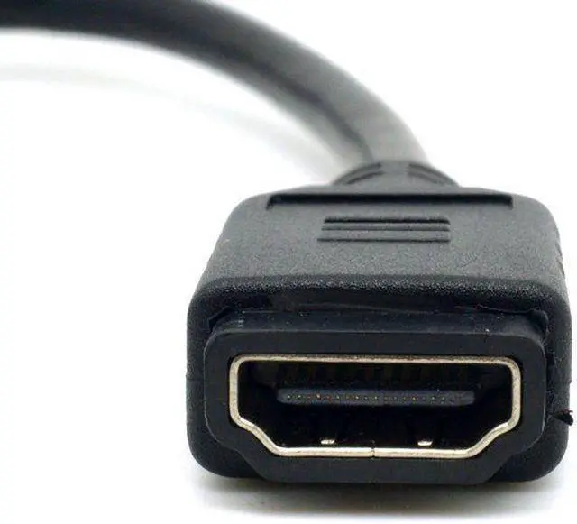 Alt view image 6 of 7 - High Speed HDMI 1.4 Type E Male to Type A Female Video Audio Cable Automotive