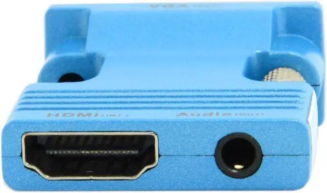 Alt view image 4 of 7 - HDMI Female to VGA Male & Audio Output Adapter for PC Laptop Macbook Projector