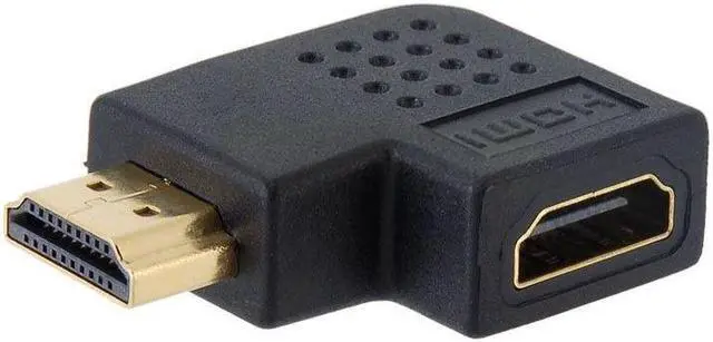 Alt view image 2 of 3 - 2pcs HDMI Right Angled 90 D Vertical Flat Right Adapter extension Male to Female