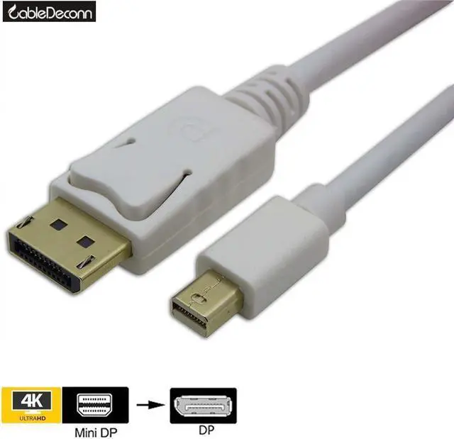 Alt view image 6 of 7 - CableDeconn Mini DP to DP Cable,Gold Plated Thunderbolt Port to DisplayPort 6f