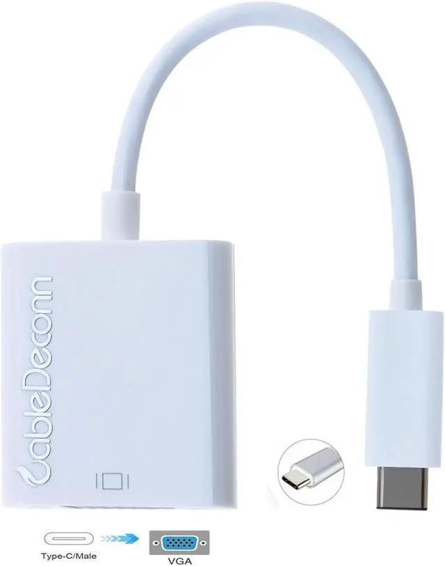 Alt view image 4 of 7 - High Speed USB 3.1 type C to VGA HDTV Cable Adapter for PC Notebook high quality
