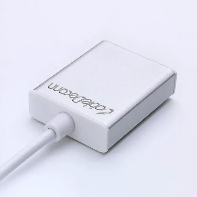 Alt view image 3 of 7 - USB-C USB 3.1 Type C to VGA 1080p HDTV Adapter Cable for macbook 12'