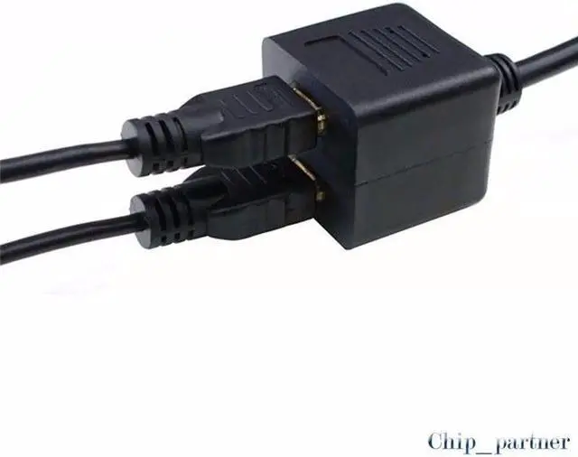 Alt view image 5 of 7 - 1 in 2 out HDMI Splitter 1 male to 2 female Port Cable Converter Twins Splitter