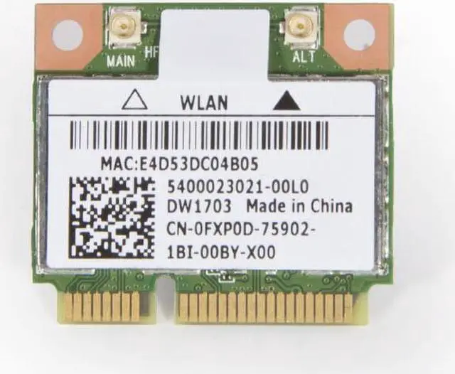 Alt view image 2 of 7 - DW1703 ATHEROS AR5B225 WIRELESS N BLUETOOTH BT 4.0 COMBO MINICARD For DELL