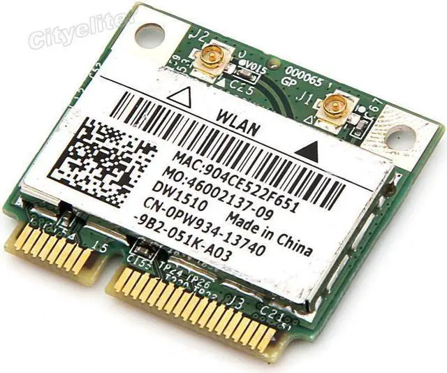 Alt view image 3 of 7 - DELL DW1510 Broadcom 4322 Wireless Wifi 300M Half Mini PCI-E Wlan Network Card