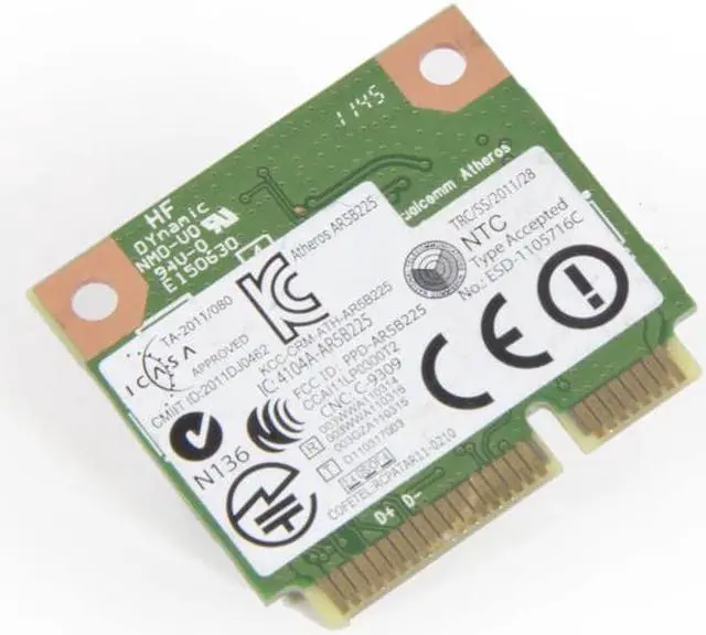 Alt view image 3 of 7 - DW1703 ATHEROS AR5B225 WIRELESS N BLUETOOTH BT 4.0 COMBO MINICARD For DELL