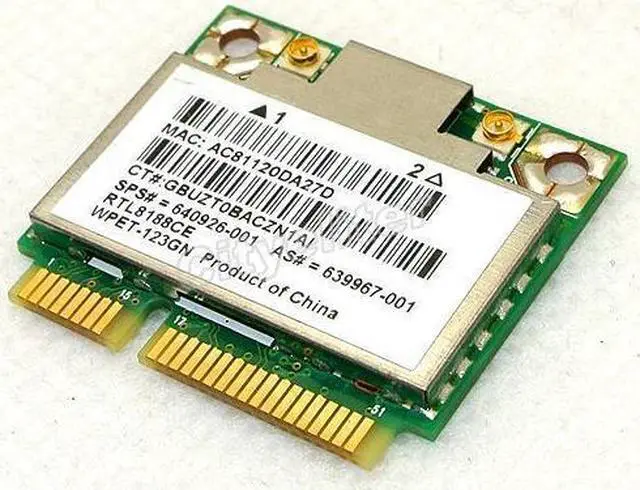 Alt view image 3 of 7 - Realtek RTL8188CE 150Mbp Wireless WiFi PCI-E Card for HP Pavilion SPS 639967-001