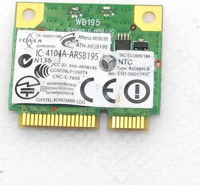Alt view image 6 of 7 - DELL DW1702 Atheros AR5B195 Wireless-N WIFI Bluetooth 3.0 mini pci-e Wlan Card