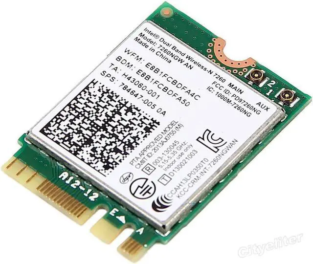 Alt view image 2 of 7 - New Intel 7260NGW AN Dual Band Wireless-N 7260 300M WiFi+Bluetooth 4.0 NGFF Card