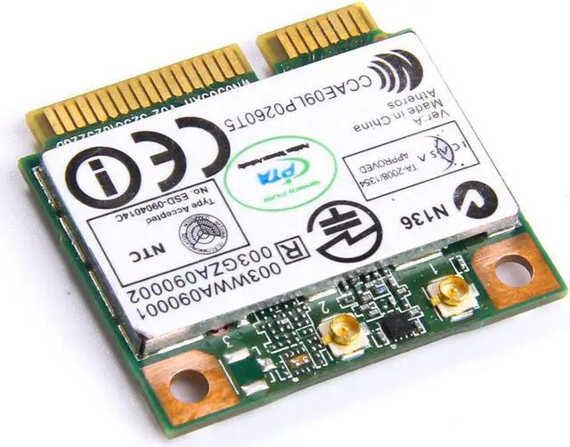 Alt view image 2 of 7 - Atheros AR9832 AR5BHB116 300Mbps Wireless 802.11 a/b/g/n WiFi Mini PCI-E Wlan