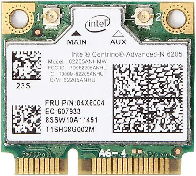 Main image of Intel Centrino Advanced-N 6205 300Mbps wifi PCIe card Thinkpad x220 t420 60Y3253