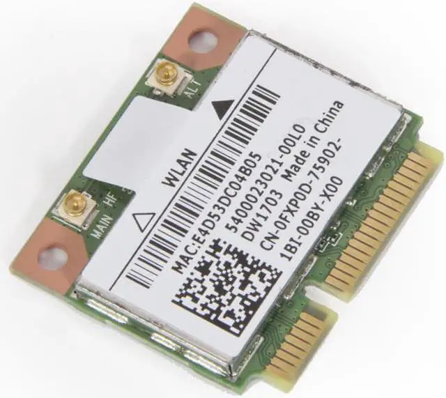 Alt view image 5 of 7 - DW1703 ATHEROS AR5B225 WIRELESS N BLUETOOTH BT 4.0 COMBO MINICARD For DELL
