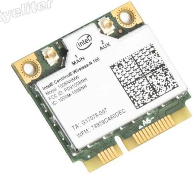 Alt view image 3 of 7 - Intel Wireless-N 100BNHMW 150M Wifi Half Mini PCI-E WLAN Card for ACER ASUS DELL