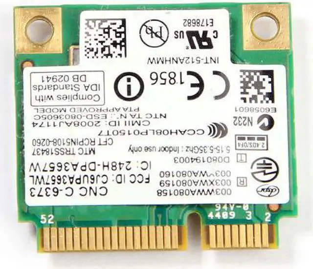 Alt view image 2 of 7 - Intel LINK 5100 PCI E Mini Card 512AN_HMW 300M wireless wifi wlan Adapter