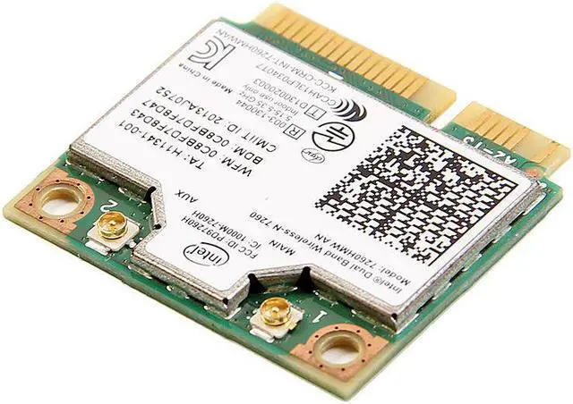 Alt view image 4 of 7 - Intel wireless-N 7260 7260HMW 300Mbps Wifi Wireless BT 4.0 Mini PCI-e Wlan Card