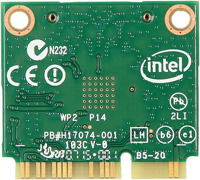 Alt view image 3 of 7 - Intel Wireless-AC 7260 7260HMW 802.11AC Dual Band BT4.0 PCIe Half Mini Wifi Card