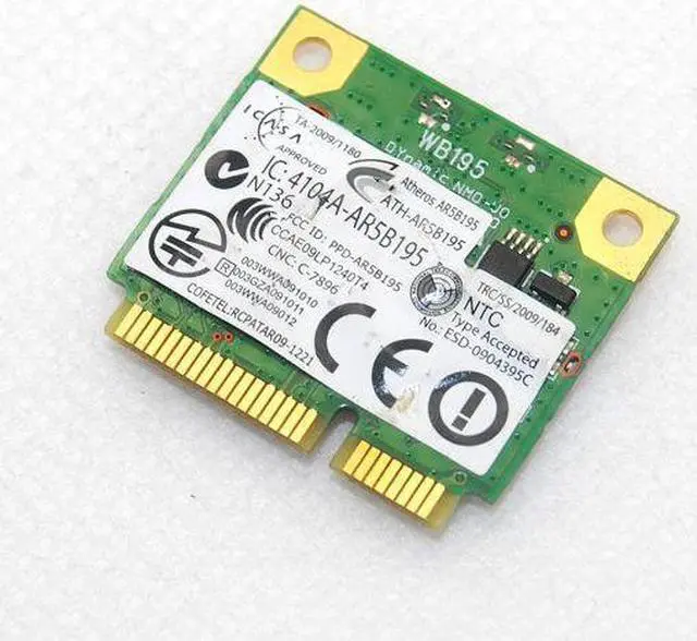 Alt view image 2 of 7 - DELL DW1702 Atheros AR5B195 Wireless-N WIFI Bluetooth 3.0 mini pci-e Wlan Card