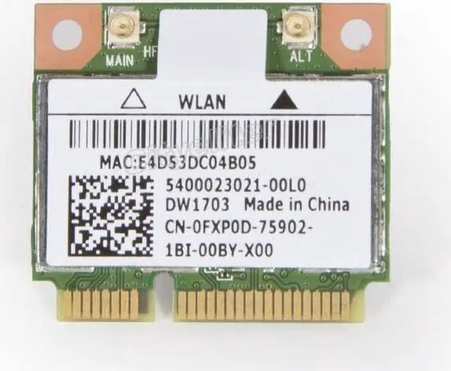Alt view image 4 of 7 - DW1703 ATHEROS AR5B225 WIRELESS N BLUETOOTH BT 4.0 COMBO MINICARD For DELL
