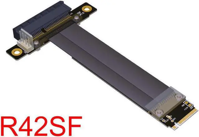 Alt view image 4 of 6 - M.2 Key M to PCIe x4 Extender Cable Adapter, R42S