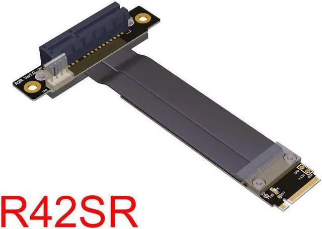 Alt view image 6 of 6 - M.2 Key M to PCIe x4 Extender Cable Adapter, R42S
