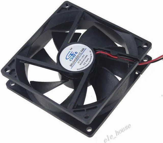 Alt view image 2 of 7 - Ultra Quiet fan 12cm 120mm USB Connector DC 5V PC Computer Cooler Cooling Fan