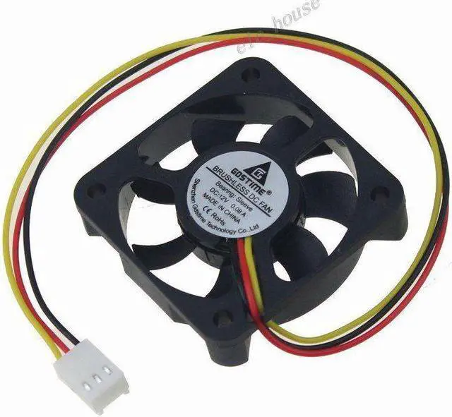 Alt view image 4 of 7 - Quiet 12cm 120mm PC Computer Case Cooler Cooling fan 12V DC 46CFM 120x25mm 4Pin