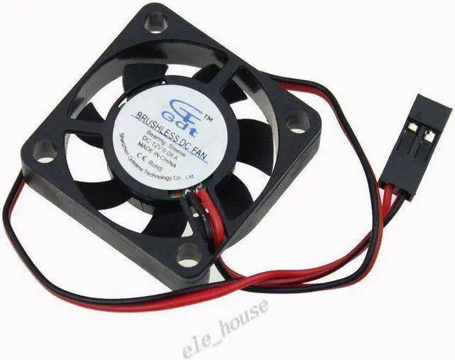 Alt view image 6 of 7 - DC 12V 40mm 0.06A 5500rpm Brushless PC Computer Cooler Cooling fan Sleeve Brg