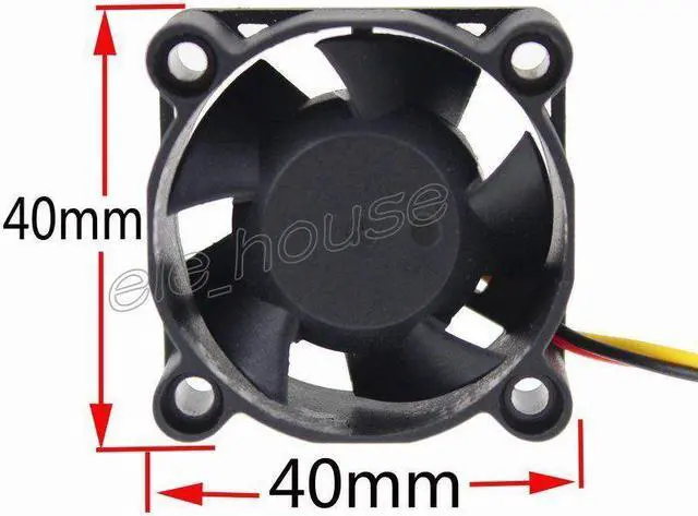 Alt view image 6 of 7 - 5pcs 8015S 80mm 15mm DC 12V Brushless PC Computer Cooler Cooling IDE fan 80x15mm