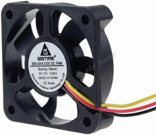 Alt view image 3 of 7 - Quiet 12cm 120mm PC Computer Case Cooler Cooling fan 12V DC 46CFM 120x25mm 4Pin